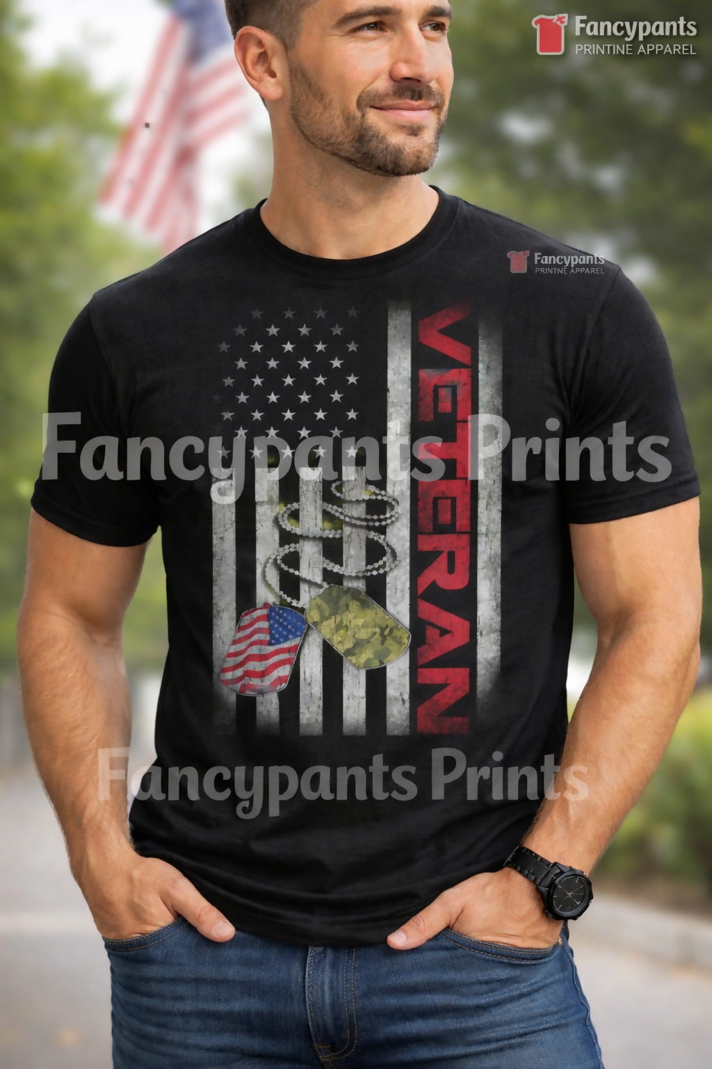 Dog Tags of Honor Veteran Tshirt